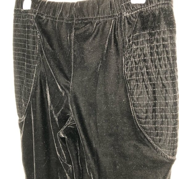 Mink‎ PINK Black  Velour Banded Leggings Size Medium - Picture 4 of 7